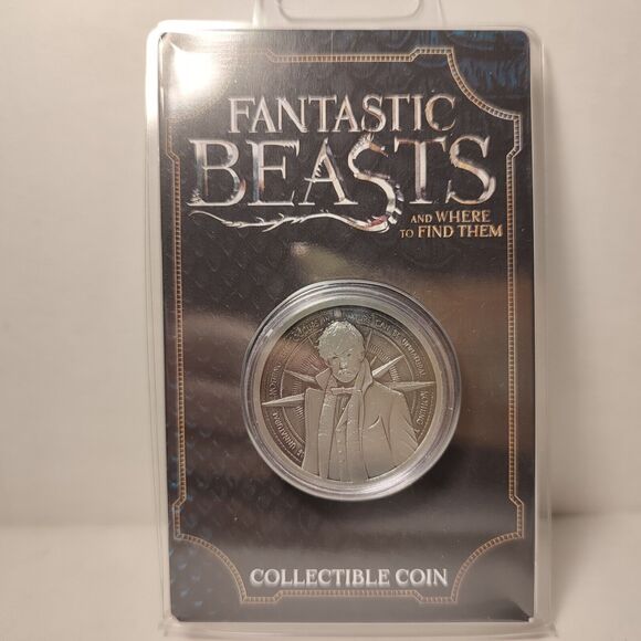 Fantastic Beasts Limited Edition Newt Scamander Collectible Coin Official Badge - Picture 1 of 3